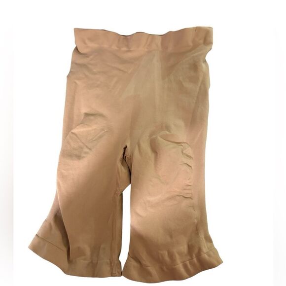 Skims NEW Seamless Sculpt HIGH-WAISTED ABOVE THE KNEE SHORT in Ochre Size 4X/5X - Picture 7 of 10